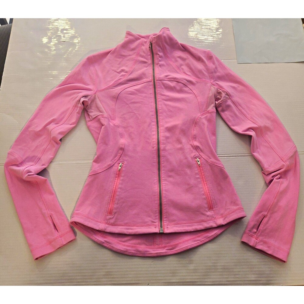 Lululemon Define Jacket Pink Vintage Y2K Full Zip Thumbholes Women’s Rare Small